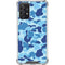 Light Blue Street Camo Galaxy A72 5G Clear Case